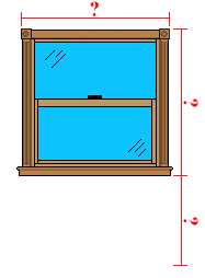Measure Window Width, Height, and Distance from Floor to Bottom of Window Molding