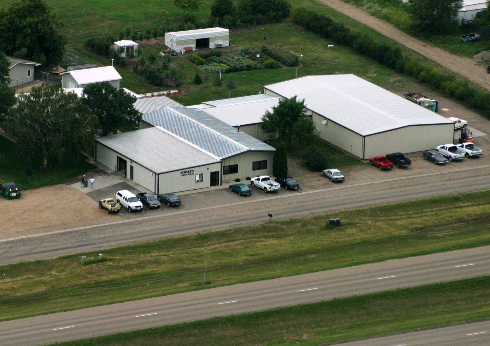 Scherr's Cabinet & Doors Shop, Aerial Photo